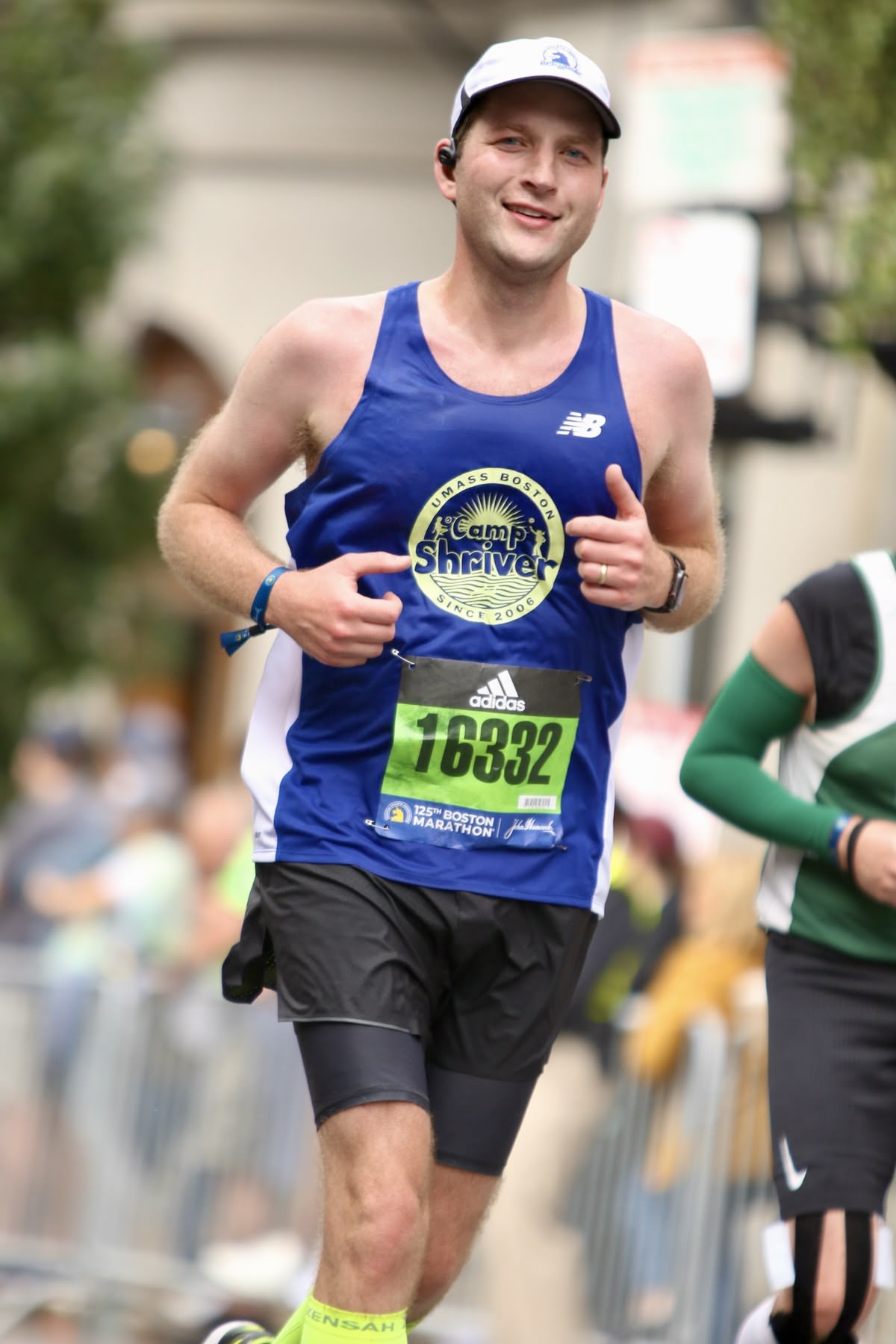 Christopher Homick running the Boston Marathon